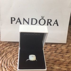Pandora retired Mother Of Pearl ring